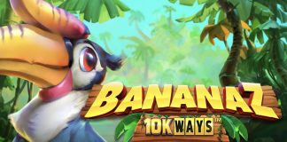 BANANAZ 10K WAYS is a 6x4, 10,000-payline video slot that incorporates a maximum win potential of up to x5,622 the bet.