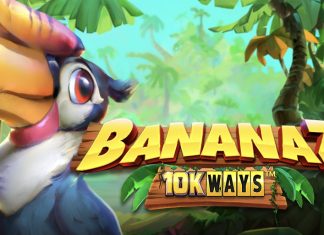BANANAZ 10K WAYS is a 6x4, 10,000-payline video slot that incorporates a maximum win potential of up to x5,622 the bet.