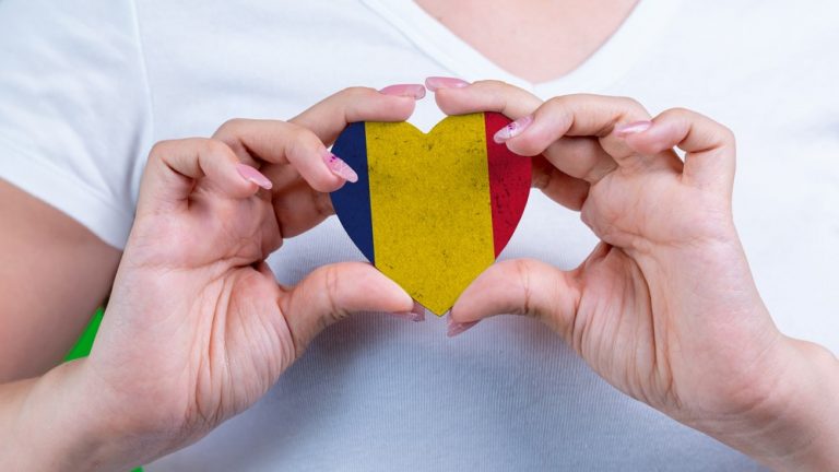 Romania love heart