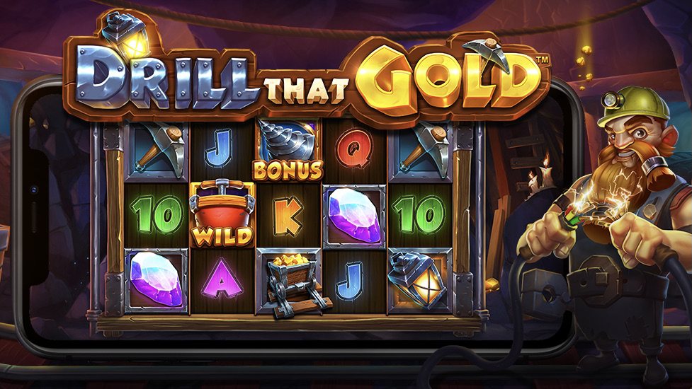 Drill That Gold is a 5x3, 20-payline video slot that incorporates a maximum win potential of up to x5,000 the bet. 