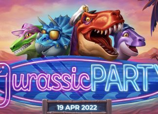 Jurassic Party is a 7x7, cluster-pays video slot that incorporates a maximum win potential of up to x20,000 the bet.