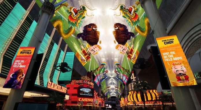 Aristocrat Gaming has entered a “first-of-its-kind” partnership with the Fremont Street Experience in downtown Las Vegas.