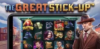 The Great Stick-Up is a 5x3, 20-payline video slot that incorporates a maximum win potential of up to x5,000 the bet.