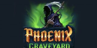 Phoenix Graveyard is a 5x3-30, 243 to 1,000,000-payline video slot that incorporates a maximum pin potential of up to x10,000 the bet.