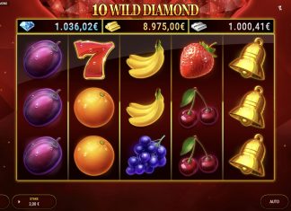 10 Wild Diamond is a 5x3, 10-payline video slot that incorporates an array of symbols and a range of features including expanding wilds.