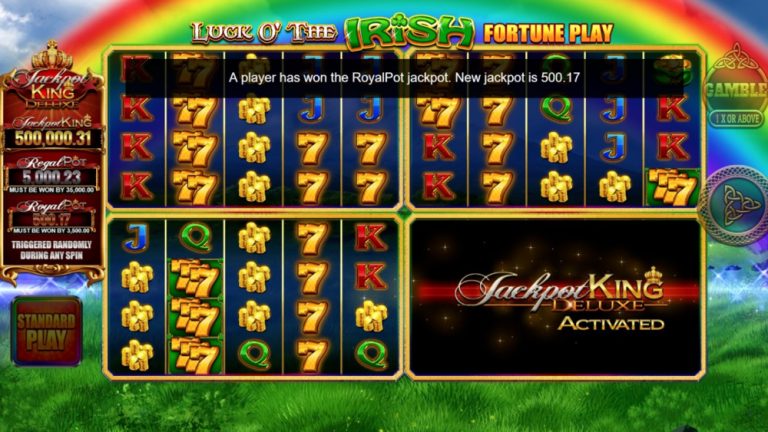 Luck O’ The Irish Gold Spins Jackpot King  Blueprint Gaming