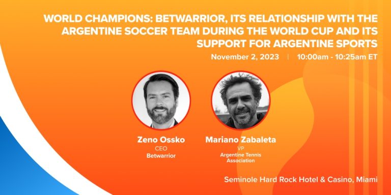 Tennis Ace Mariano Zabaleta and Betwarrior’s Zeno Ossko to appear at SBC Summit Latinoamérica