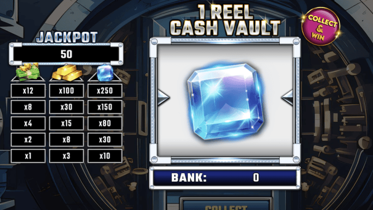  1 Reel Cash Vault  Spinomenal