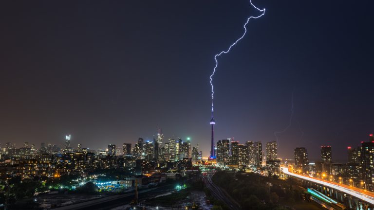 Lightning over Toronto, Ontario