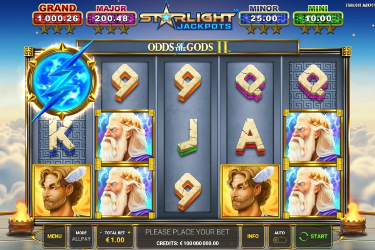 Starlight Jackpots Odds of the Gods 2 - Greentube