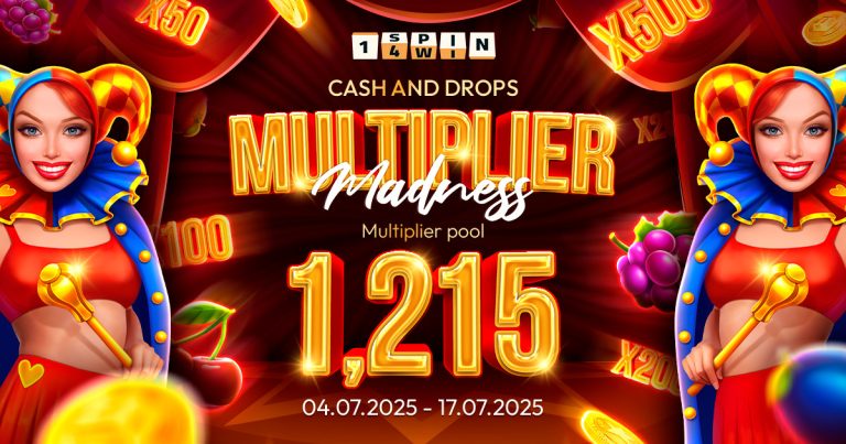 1spin4win invites players to ‘Multiplier Madness’