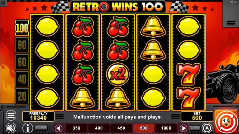Retro Wins 100 – 1spin4win