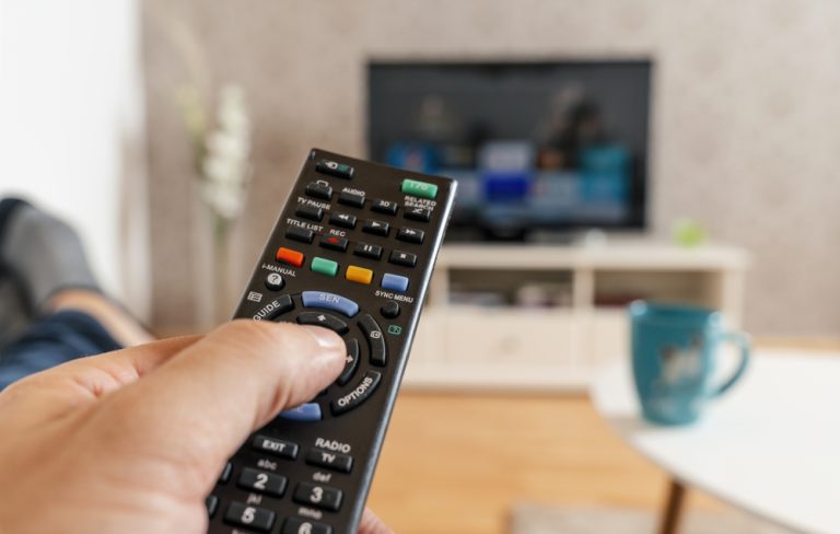 Controle remoto da TV