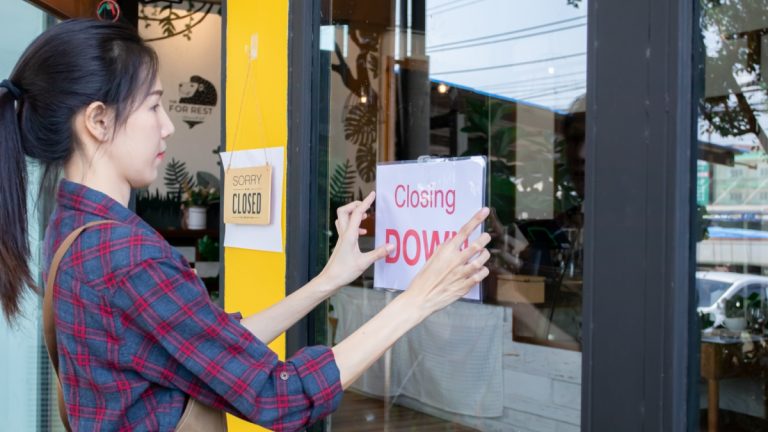 Closing down