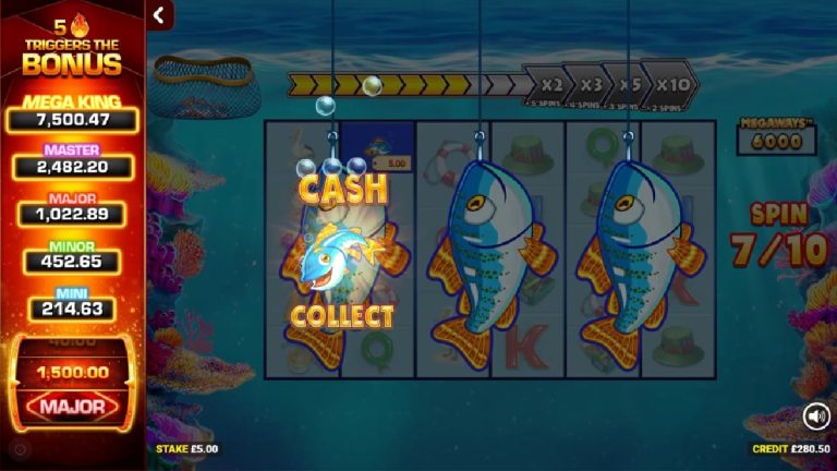 Blueprint Gaming cresce com nova versão do Fishin’ Frenzy