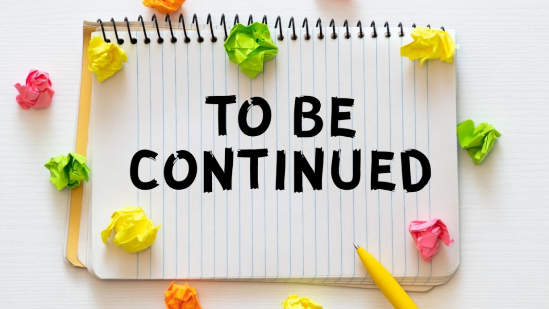 To be continued sign