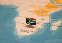 Amusnet cements African expansion with Betway South Africa South Africa flag pinned in a map