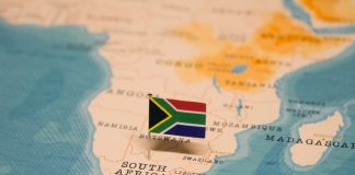Amusnet cements African expansion with Betway South Africa South Africa flag pinned in a map