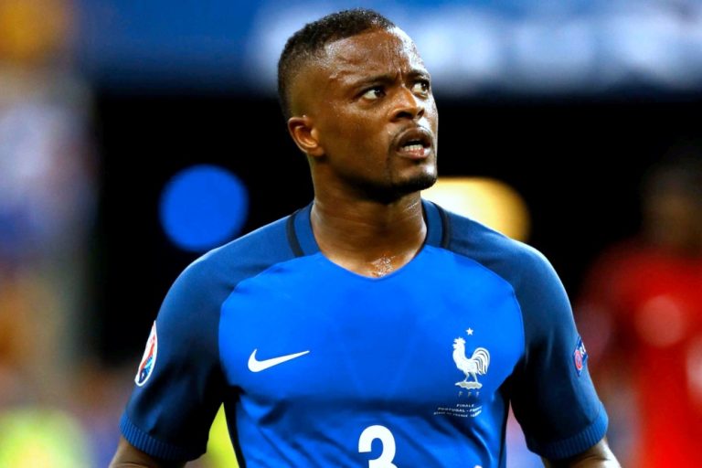 Patrice Evra in a France jersey