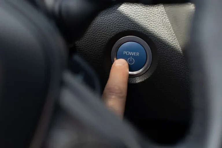 Finger pressing power button