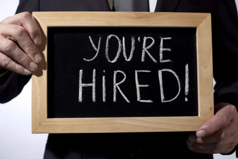 You're hired sign