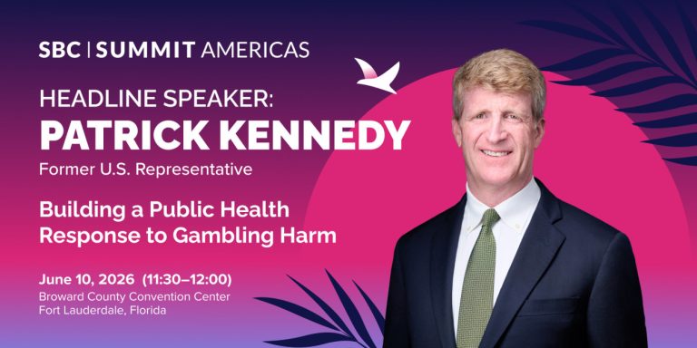 Former US Congressman Patrick J. Kennedy to Speak on Gambling Harm and Player Protection at SBC Summit Americas
